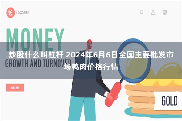 炒股什么叫杠杆 2024年6月6日全国主要批发市场鸭肉价格行情