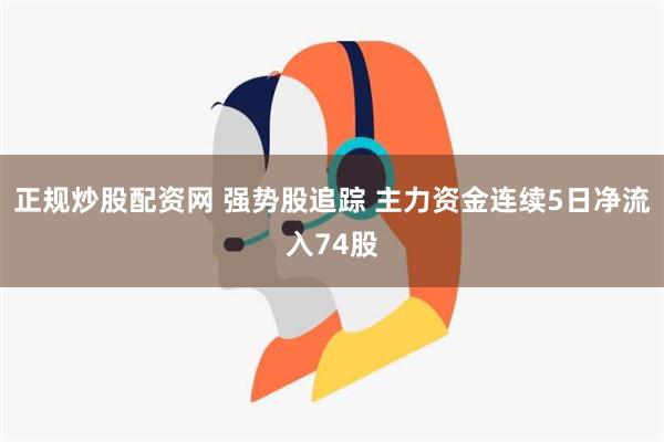 正规炒股配资网 强势股追踪 主力资金连续5日净流入74股