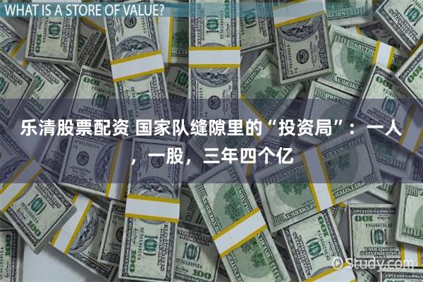 乐清股票配资 国家队缝隙里的“投资局”：一人，一股，三年四个亿